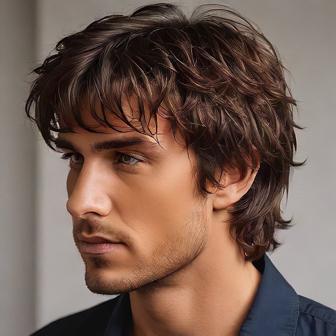 shaggy hairstyle