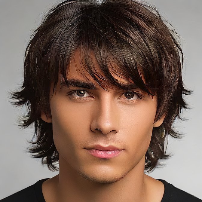 shaggy hairstyle