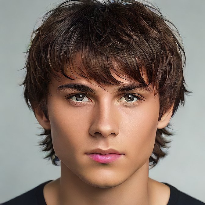 shaggy hairstyle